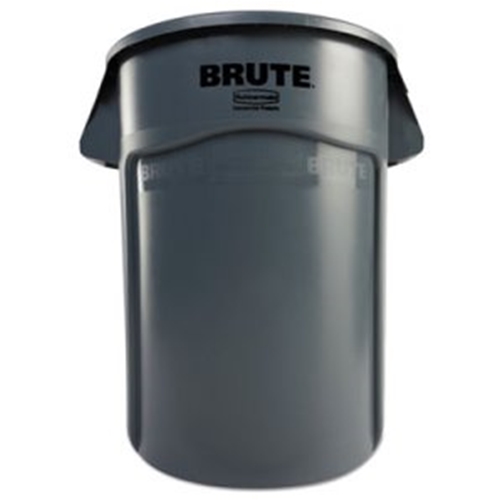 Brute 44 Gallon Trash Can w/Vent Channels, Gray