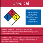 Used Oil NFPA Label