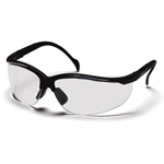 Venture II Black Frame Clear Lens Safety Glass