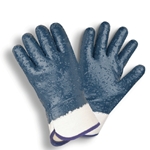 Fully Coated Nitrile Glove w/ Rough Finish and Jersey Liner L