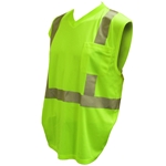 Lime Class 2 Sleeveless Mesh Vest