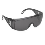 Slammer Smoke Uncoated OTG Vented Safety Glasses