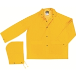 .35mm Yellow Rain Jacket w/ Detachable Hood