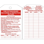 Fire Extinguisher Inspection Tag 10/Pack