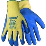 10 Gauge Kevlar Glove w/ Blue Rubber Dip XL