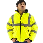 ANSI Class 3 PU coated polyester Bomber Jacket with fully taped seams