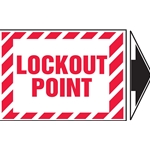 "Lockout Point" adhesive vinyl sticker 5/Pack