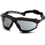 Isotope Gray H2MAX Anti-Fog Lens with Black Frame Safety Glass
