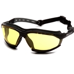 Isotope Amber H2MAX Anti-Fog Lens with Black Frame Safety Glass