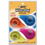 BIC Correction Tape 4/Pack