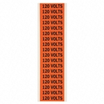 120 Volt Voltage Sticker