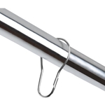Mainstays Wire Shower Hooks Chrome 12/Pack