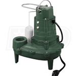 Zoeller M267 - 1/2 HP Cast Iron Sewage Pump (2") w/ Vertical Float Switch