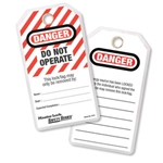 Do Not Operate Safety Tag, English, Laminated
