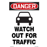Danger Watch Out For Traffic Sign