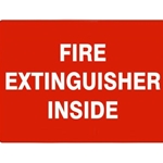 7" x 10" Adhesive Vinyl Fire Extinguisher Inside Sign