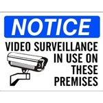7" x 10" Aluminum Video Surveillance In Use On These Premises Notice Sign
