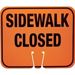 Cone Sign - Side Walk Closed
