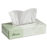 Envision 2-Ply Facial Tissues, White, 30 Flat Boxes