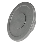 Round Brute Lid For 10 Gallon Trash Cans, Gray