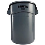 Brute 44 Gallon Trash Can w/Vent Channels, Gray