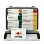 25 Person 16 Unit First Aid Kit, Metal Case