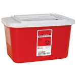Sharps Container, Red, 4qt