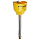 Bolt-On Funnel with Galvanized Hose, 1" OD x 14"