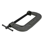 C-Clamp, Iron, Regular Duty, Finish: black oxide