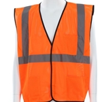 Hi Vis Reflective Orange Safety Vest
