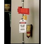 Ball valve lockout 1 1/2"-2 1/2" Red