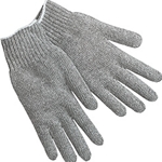 Gray String Knit Cotton Glove