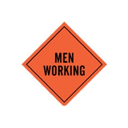 48" Roll Up Sign MEN WORKING