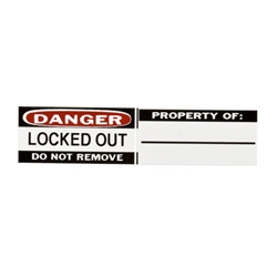 Lock Label: Do Not Remove