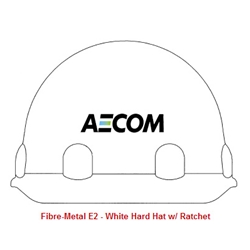 White AECOM Logo Hardcap