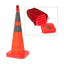 Lighted Collapsible Cone 5/Pack