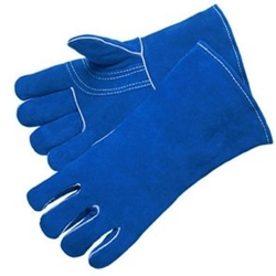 Blue Kevlar Sewn Welding Glove L
