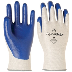 DynaGrip w/ Solid Nitrile Palm Gloves