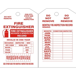Fire Extinguisher Tag