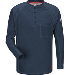 Bulwark Mens Navy FR Henley