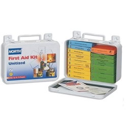 First Aid Kit 5" x 8" x 2-3/4" w/ Metal Case