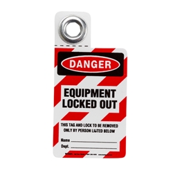 Equipment Locked Out Padlock Tag 25/ Pack