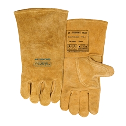 Original "BUCKTAN WIDE BODY", welding glove, COMFOflex® lined and with premium quality cow split leather