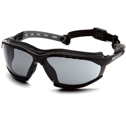 Isotope Gray H2MAX Anti-Fog Lens with Black Frame Safety Glass