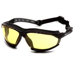 Isotope Amber H2MAX Anti-Fog Lens with Black Frame Safety Glass