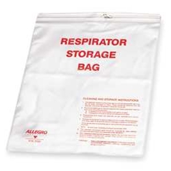 Respirator storage bags