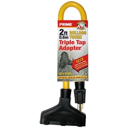 2' 12/3 Stow Yellow Triple-Tap Adapter