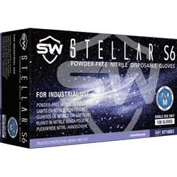 Stellar® S6 Nitrile Powder-Free Industrial Gloves
