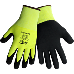 High-Visibility Cut Resistant Coated Gloves