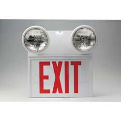 Exit Sign Lighted and Emergency Lights